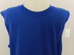 ATHLETIC WORKS DRIWORKS BLUE FIRE TRI BLEND MUSCLE Tank Sz L*