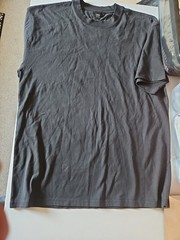 As Colors Heavy Weight 6.5 oz 22-singles 100% Combed Cotton T Shirt Size L Black