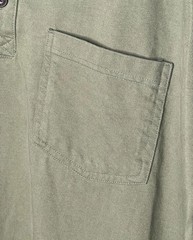 Duluth Trading Co. Longtail Men’s Henley Long Sleeve Pocket Tee Olive Green XL