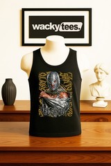 Lucha Libre El Santo Luchador Wrestling Oro Retro Style Graphic Tee Shirt