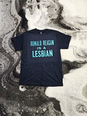 Ronald Reagan is a Lesbian T-Shirt. unisex retro punk vintage gay pride lgbtq