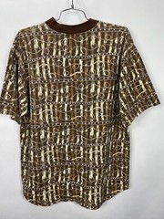 Vintage 80s 90s Mossimo All Over Embroidered Spellout Shirt Skate Surf Street XL