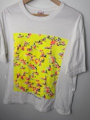 Vintage 90s/80s Cole of California “made in club med”. AOP Beach t-Shirt size 2