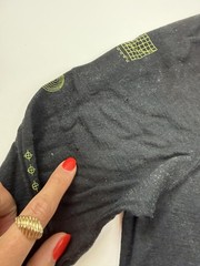 Icebreaker Shirt Mens Medium Black 150 Merino Wool Long Sleeve Graphic Tee