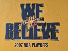 Vintage Golden State Warriors ‘We Believe’ T-Shirt Men’s XL 2007 NBA Playoffs