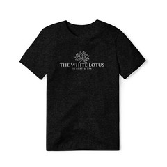 White Lotus Logo (White) : White Lotus Show, Cotton/Poly Blend Tee
