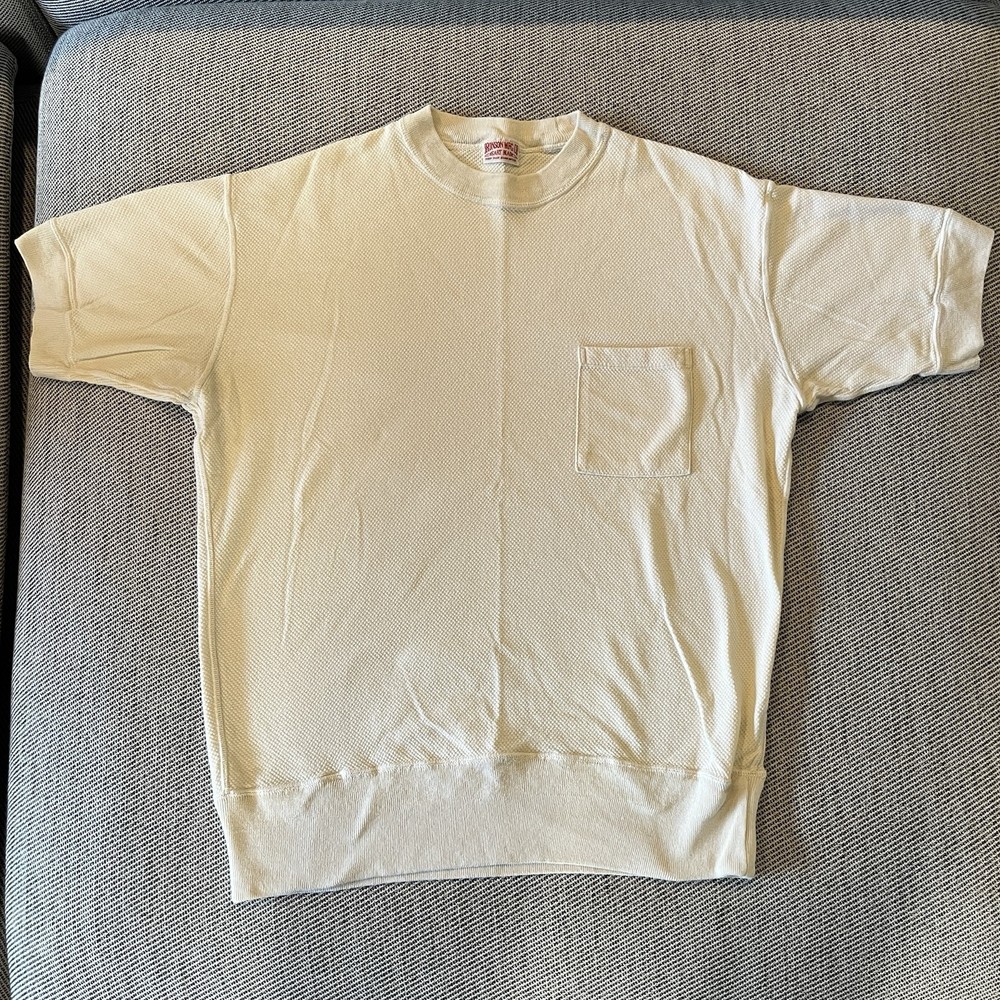 Bronson Mfg Waffle Knit Pocket T Shirt Men’s M Soft Lightweight Apricot