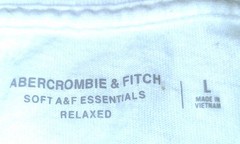 Abercrombie & Fitch Soft A&F Relaxed Mens Large Short Sleeve T Shirt White New