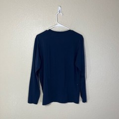 Mack Weldon Shirt Mens Medium Long Sleeve Athletic Stretch Pima Cotton Tee Blue