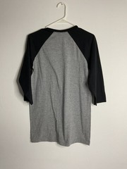 Jerzees Men’s Tri Blend T-Shirt 3/4 Sleeve Soft Raglan Baseball Tee Size S