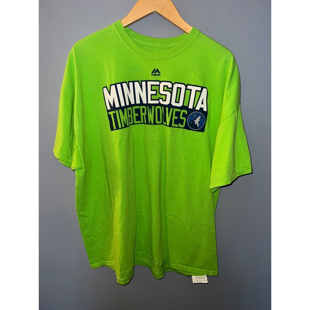 Majestic Minnesota Timberwolves Jimmy Butler 23 Neon Green T-Shirt Mens 2XL NBA