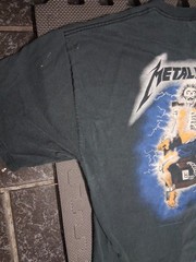 METALLICA vintage 1994 RIDE THE LIGHTNING t shirt ELECTRIC CHAIR Giant LICENSED