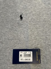 Polo Ralph Lauren Waffle Knit Long Sleeve Sleep Shirt Men’s Size XL Heather Grey