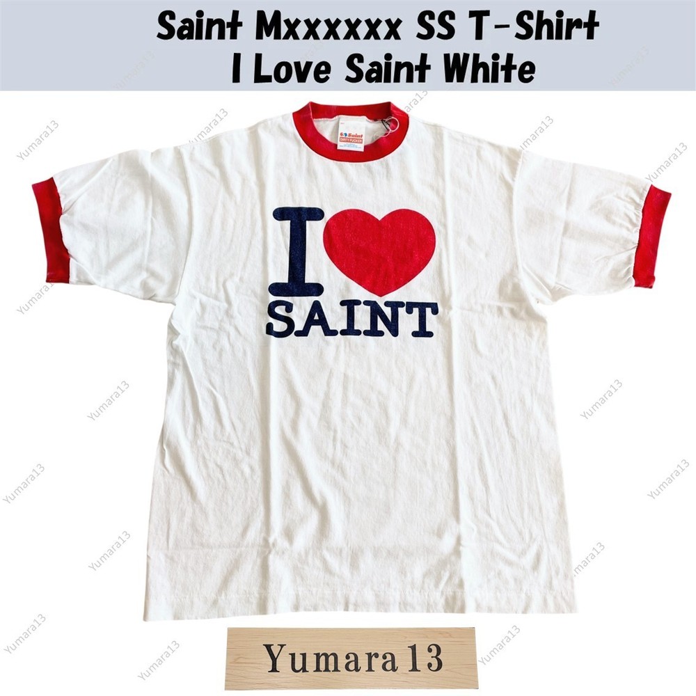Saint Mxxxxxx SS T-Shirt I Love Saint White