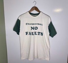 Vtg 90s Raquetball No Faults Color Block Single Stitch T-Shirt Size L