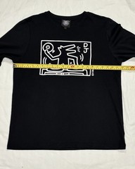 Keith Haring Pop Shop DJ Dog Long Sleeve T Shirt Black Men’s Size L EUC