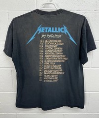 Original Metallica By Request 2014 Concert Tour Shirt / Men’s XL / Faded