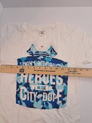 Bay Island Sportswear unisex M White T-Shirt Zion I & Grouch Heroes In The City