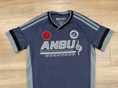 Naruto Men’s Anbu T-Shirt SMALL Kakashi Hatake Black Ops Unit Blue Box Lunch EUC