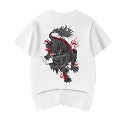 Niepce Japanese Streetwear T-Shirt Embroidery Graphic Tee for Men