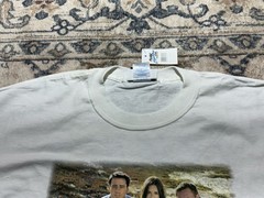 VTG 04” NBC Store FRIENDS Embroidered Logo TV Show Cast White T-Shirt Sz XL NWT