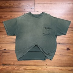 Vintage Gradient Sun Faded Pocket T-Shirt Men’s Size XL Green WIP Work Worn
