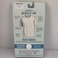 Duluth Trading Co Men’s White Go Buck Naked Performance Crew Undershirt Size XL