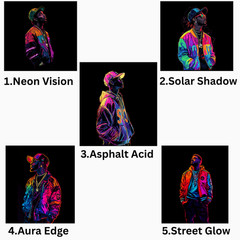 Mens Neon Hip Hop Urban T-Shirt, Comfort Colors T Shirt, Unisex Streetwear Tee