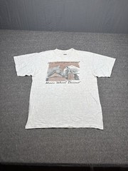 Tultex Horse Shirt Mens XL Gray Vintage Funny