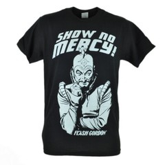 Flash Gordon Show No Mercy Graphic Super Hero Character Black Tshirt Tee