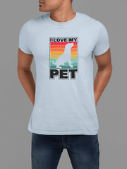 100% cotton I Love My Pets T-shirt, choose your color and size FC025