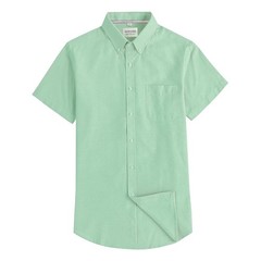Men’s Oxford Dress Shirt Short Sleeve Button Down Business Casual Shirts for Men