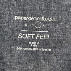 Paper Denim & Cloth Henley Shirt Men Large Soft Feel Outdoor Gorpcore Streetwear