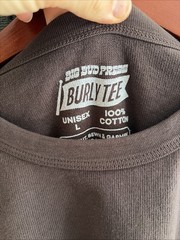 Big Bud Press Long Sleeve Burly Tee Espresso Brown Large L New