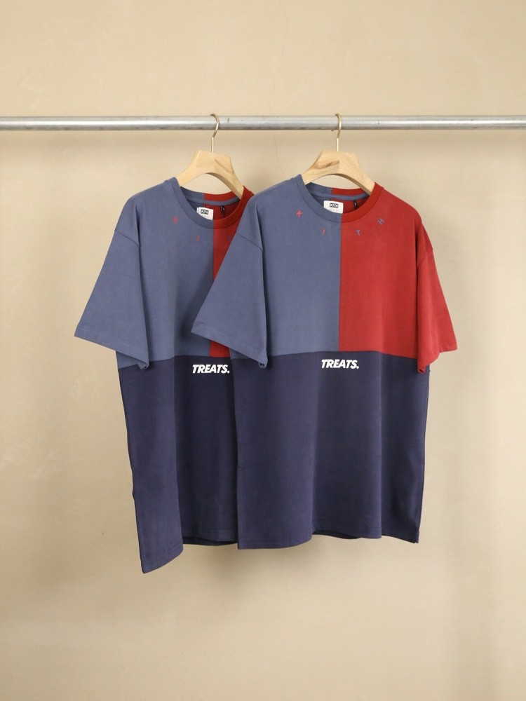 Kith Color Block Contrast Small Logo Crew Neck Tee Unisex