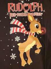 New Rudolph The Red-Nosed Reindeer Mens XL Christmas Spirit Tee
