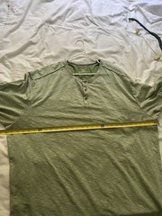 Tommy Bahama Islandzone Heather Green Henley Long Sleeve Space Dye UPF 30 3XLB