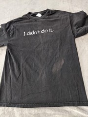 Now And Zen Shirt Mens Medium Black I Didn’t Do It Graphic Tee Funny Humor