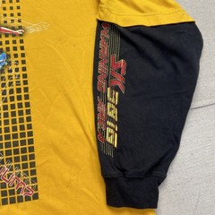 No Boundaries Shirt Mens XL Y2k Skater Layered Long Sleeve Vintage Yellow