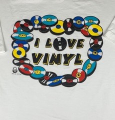 Vintage I love Vinyl Graphic Tee size XL