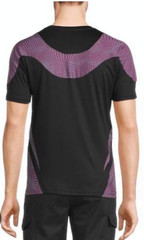 NWT- Murano Men’s 2XT Stretch Short Sleeve T.Shirt Black Purple Liquid Luxury