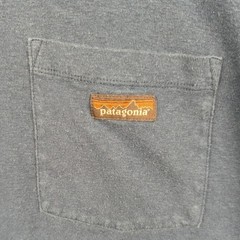 Patagonia T-Shirt Men’s 3XL Navy Blue Hemp Organic Cotton Long Sleeve Pocket