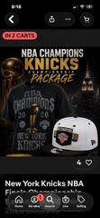 Nike New York Knicks NBA Champions Graphic Logo T-Shirt Black Men’s 2XL