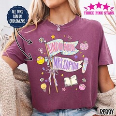 Personalized Kindergarten Shirt Custom Kindergarten Teacher Name Team Shirt