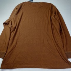 St. John’s Bay Long Sleeve Waffle Knit Thermal Shirt Men’s Size 5XLT Monk Brown