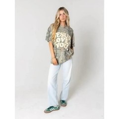 Jesus Loves You Camo Graphic T Shirt Unisex Full Size