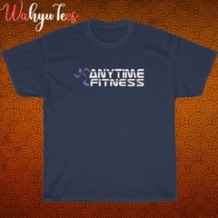 New Anytime Fitness Logo Black/Grey/Navy/White Size S-5XL Unisex T-Shirt