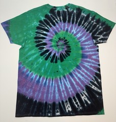 Tie Dye Swirl Adult Unisex T-Shirt Size XL Hand Dyed Multicolor Long Length Tee