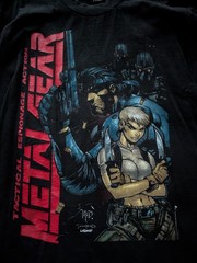 Metal Gear Solid MASK AND DISGUISE M.A.D. MGS SNAKE Shirt XXL Black Comic Heavy