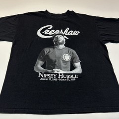 Nipsey Hussle Crenshaw Graphic T Shirt Black Hip Hop Rap Memorial Streetwear Tee